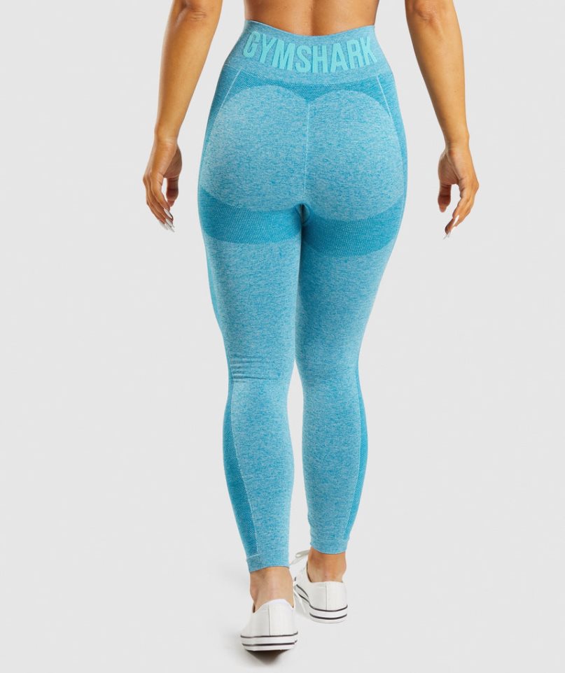 Women's Gymshark Flex High Waisted Leggings Blue | NZ 8YDXAW